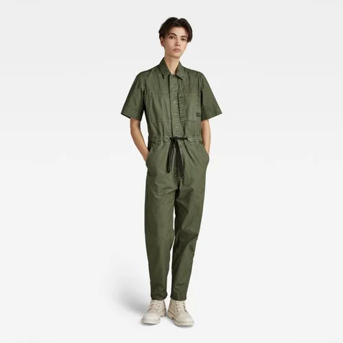 G-star Jumpsuit - Army jumpsuit s\s wmn green