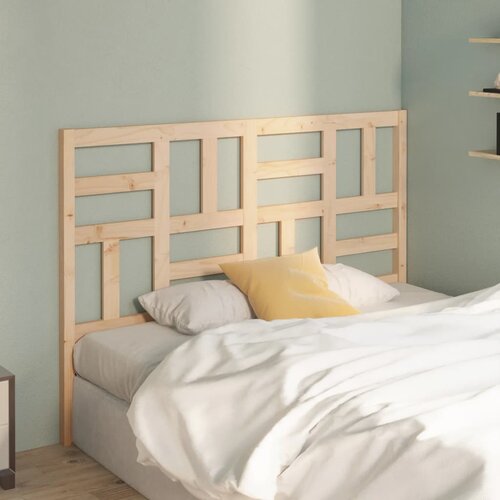 VidaXL Uzglavlje za krevet 141 x 4 x 104 cm od masivne borovine Slike