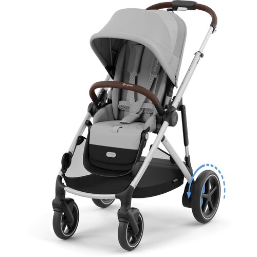 Cybex otroški voziček e-gazelle™ s stone grey (silver frame) Cijene
