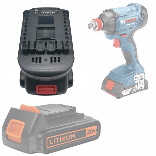 Rosfix BLACK&DECKER / STANLEYJEV ADAPTER / PRETVORNIK ZA 18V BATERIJE BOSCH 18V (BPS18BSL), (22113241) Cene
