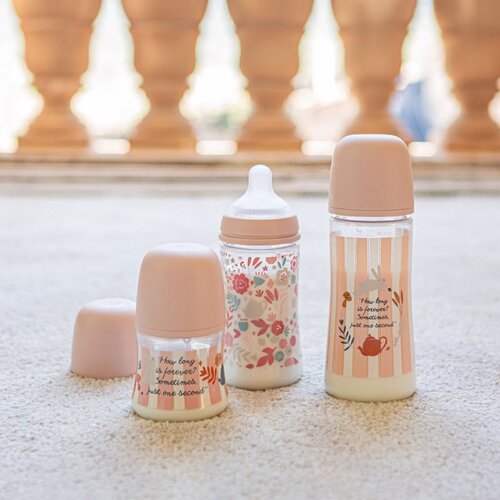 Suavinex Wonderland SX Pro Physiological Anti-Colic steklenička za dojenčke S Slow Flow 0 m+ Pink 150 ml Slike