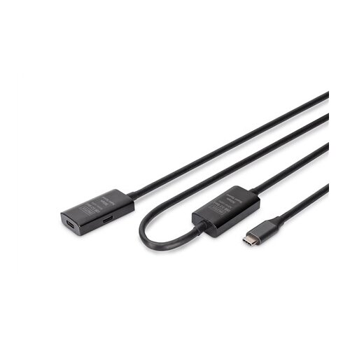 Digitus Active USB 3.2 Gen1 5G extension cable, USB-C - USB-C, 10m Cene