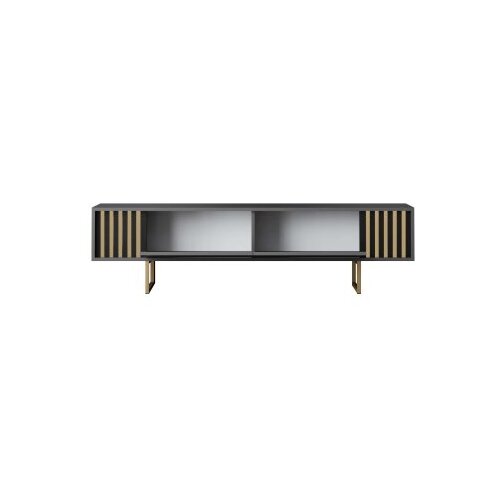 Hanah home tv polica gold line anthracite gold Slike