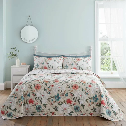 Catherine Lansfield Bež prekrivač za bračni krevet 220x230 cm Pippa –