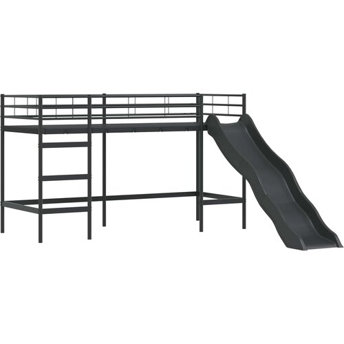  Okvir Krevet za Dječji Loft Crna i ružičasta 100 x 190 cm Metal Slike