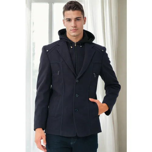 Dewberry K7532 MEN'S COAT-NAVY-1