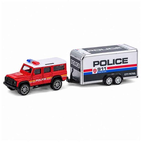  Policijska vozila Die-Cast 2/1 s prikolicom &amp;ndash; 4 modela Model 02 Slike