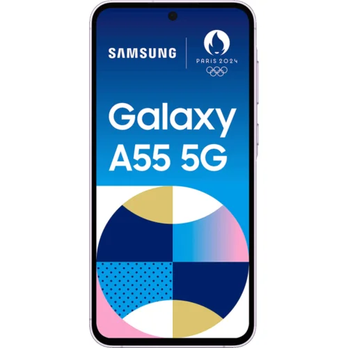 Samsung Smartphone 6.6", 5G, Octa Core 2.75GHz, RAM 8GB, 50Mpixel - Galaxy A55 5G 8GB/128GB Lilac