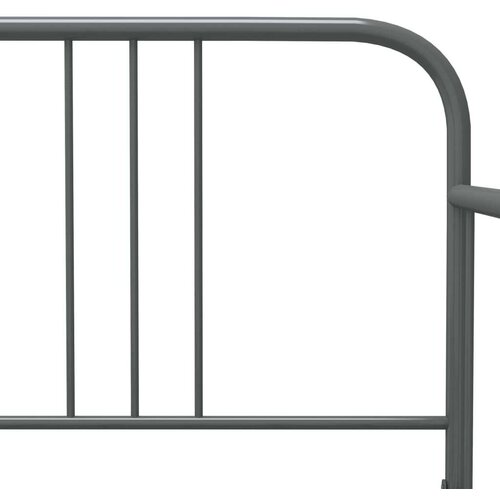 VidaXL okvir za krevet na razvlačenje sivi metalni 90 x 200 cm Slike