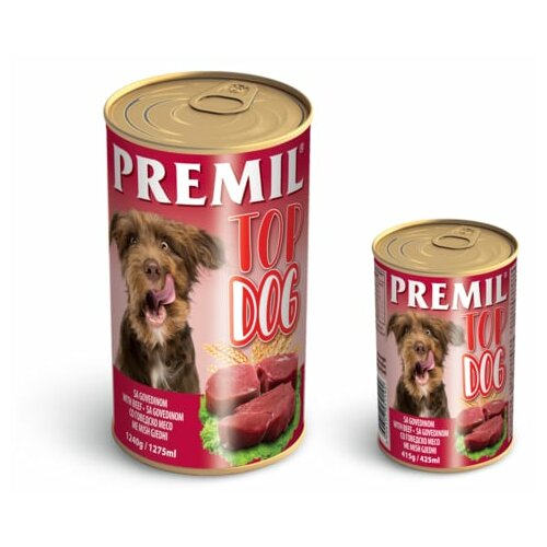 Premil top dog govedina - konzerve - vlazna hrana za pse 415g Slike
