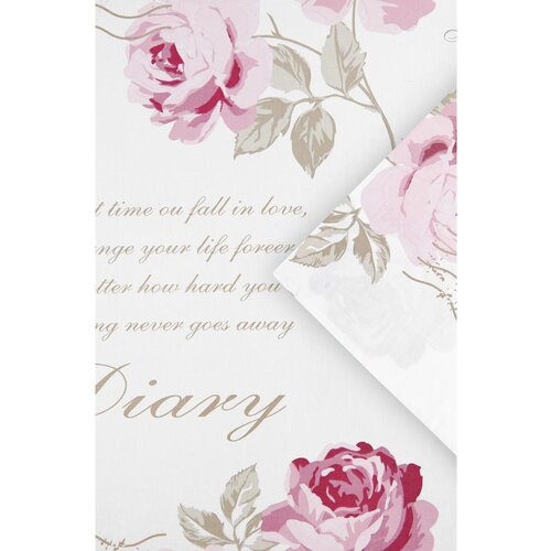 Modern Living Posteljnina Diary Rose, Bela, Bombaž, 60/80, 140/200 Slike
