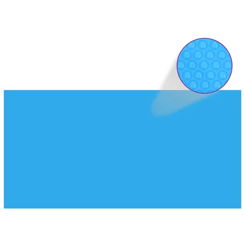  Pravokutni plavi bazenski prekrivač od PE 549 x 274 cm