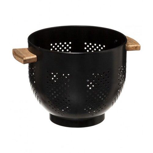 5five FIVE cjedilo MODERN 29x22x18.5cm METAL CRNO Slike