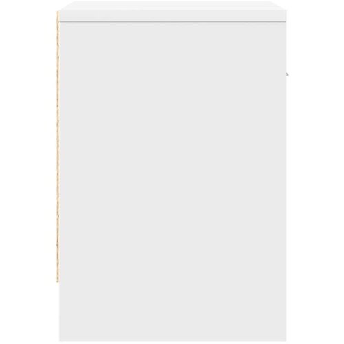  Noćni ormarić s ladicom bijeli 39x28x41 cm Slike