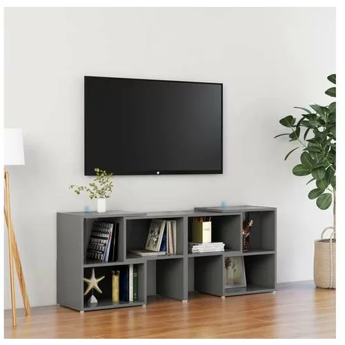  TV omarica siva 104x30x52 cm iverna plošča