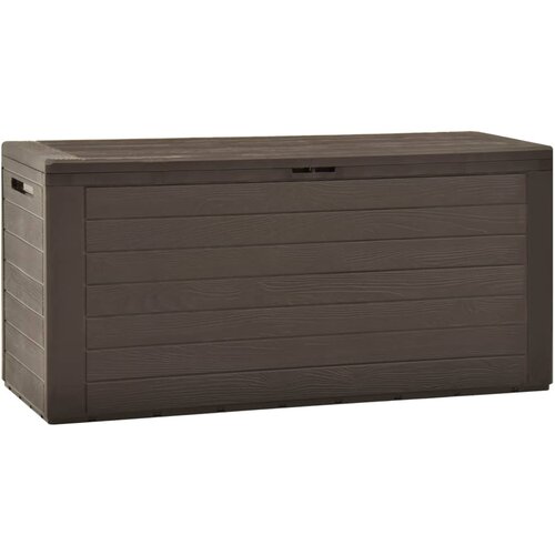 VidaXL Vrtna kutija za pohranu smeđa 116 x 44 x 55 cm Slike