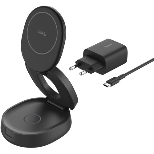 Belkin Boost Charge adjustable mag.2-in-1 Ch.Qi2 bl. WIZ035kqBK Slike