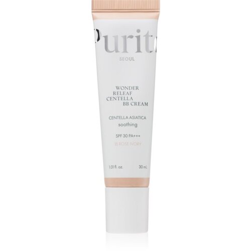 PURITO Wonder Releaf Centella BB Cream posvetlitvena BB krema s pomirjajočim učinkom odtenek 15 Rose Ivory 30 ml Slike
