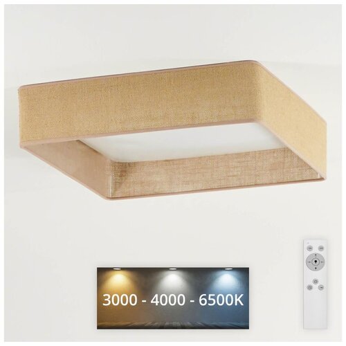  Brilagi - LED prigu&scaron;iva svetiljka VELVET SQUARE LED/24W/230V + daljinski upravljač braon Cene