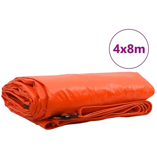 VidaXL Cerada 650g / m&amp;sup2; Narančasta 4 x 8 m Platno s PVC premazom Slike