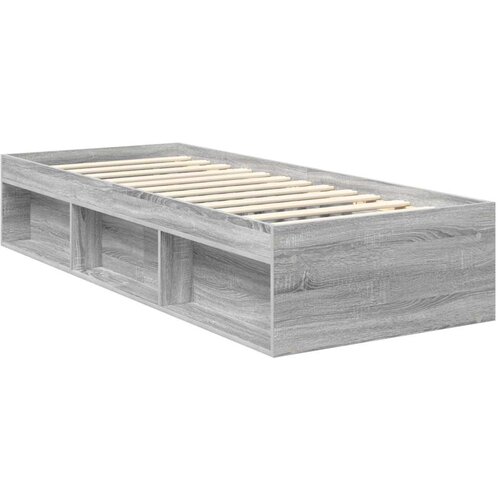  Okvir za krevet s uzglavljem Siva Sonoma 75 x 190 cm Slike