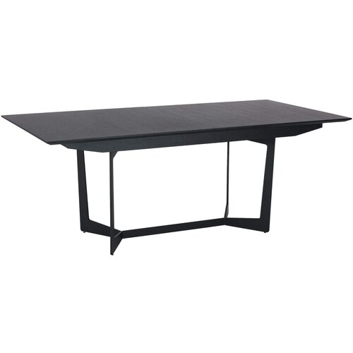 Furnhouse Raztegljiva jedilna miza iz črnega hrasta 200x100 cm Tokio, (21141057) Slike
