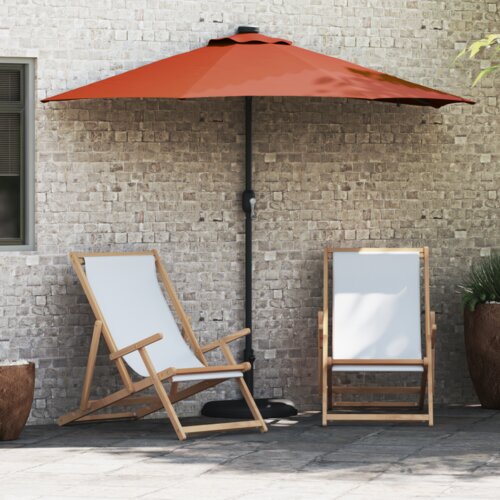  Vrtni suncobran Terakota 294 x 150 x 223 cm tkanina Slike