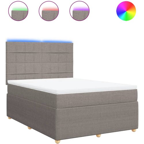 Maison Chic Box spring postelja - Vzmetna postelja z vzmetnico taupe 160x200 cm blago SL23842, (21879802) Cene