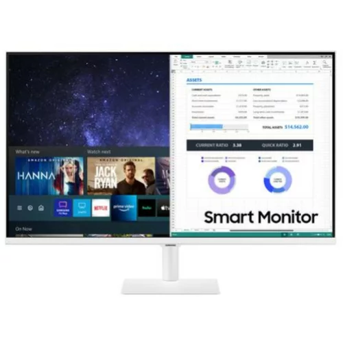 Samsung Monitor 80 cm (31,5") S32AM501NU 1920x1080 Smart TV Tizen VA 8ms 2xHDMI 2xUSB BT WiFi HDR10 bela Daljinski upravljalec, (20574254)
