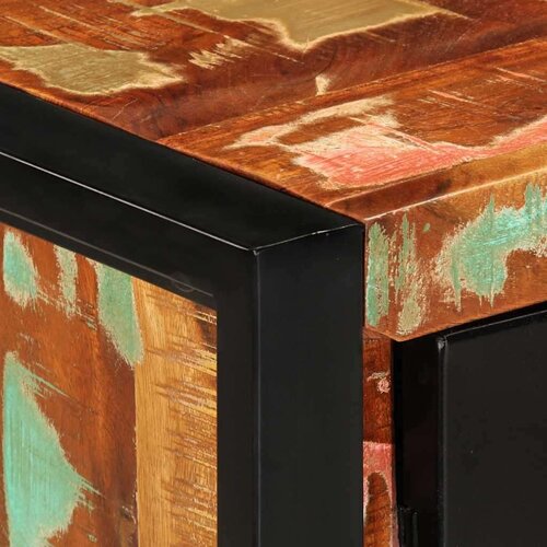 VidaXL Konzolni ormarić Vi&amp;scaron;ebojni 90x35x75 cm Obrađeno puno drvo Slike