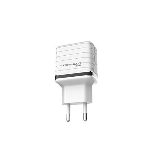 Konfulon kućni punjač (adapter) fast charger (C32Q) qc 18W belo sa crnim Slike