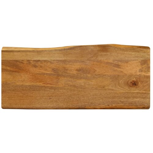 VidaXL Mizna plo&amp;scaron;ča 100x40x2,5 cm naraven rob trden mangov les Slike