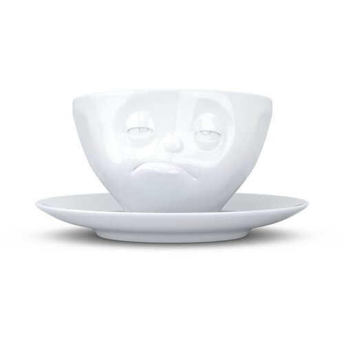 58products Bela porcelanasta skodelica s krožnikom Cene