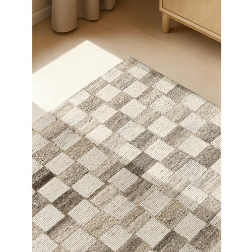 Vikosa Kremno bela ročno tkana volnena preproga 160x230 cm Boho 1.0 Quadra &amp;ndash; Slike