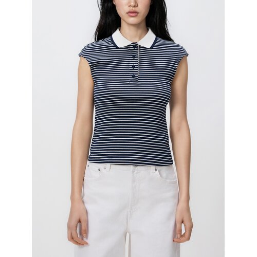Reserved Bluza u stilu polo-majice - &amp;scaron;aren Slike