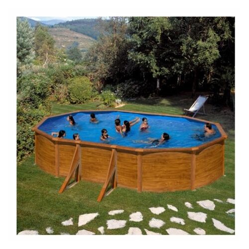 PLANET POOL montažni bazen kit 500 w 500X300X120CM imitacija lesa Cene