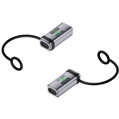 INF 2-Pack 240W USB-C ženski na ženski adapter, 120Gbps, podpira 16K@60Hz Silver, (5000291477) Cene