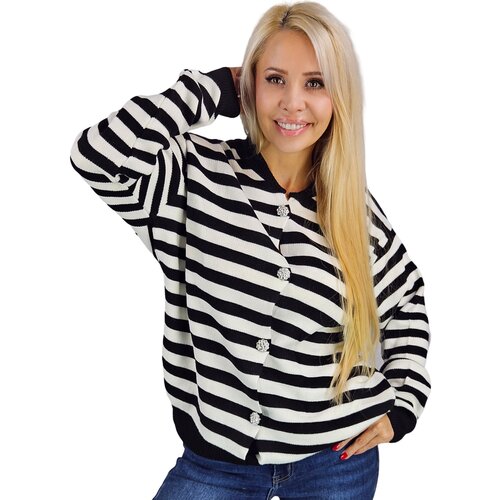 Pri Warm and cozy women's striped sweater autumn winter SARAH Cijene