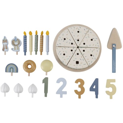 Little Dutch® Lesena rojstnodnevna torta Blue Cene