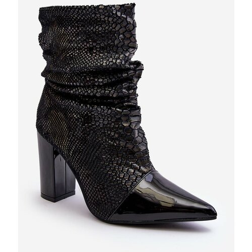 Kesi Black Casima heel shoes Slike
