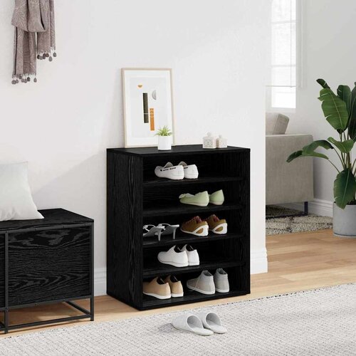  Ormar za cipele Crni hrast 60 x 35 x 70 cm Konstruirano drvo Cene