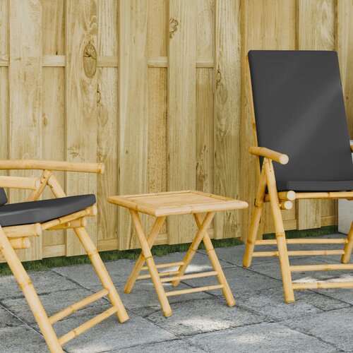  The Living Store Zložljiva vrtna miza 45x45x45 cm bambus - Vrtna Miza, (21460433) Slike