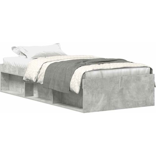  Okvir kreveta siva boja betona 90 x 190 cm Slike
