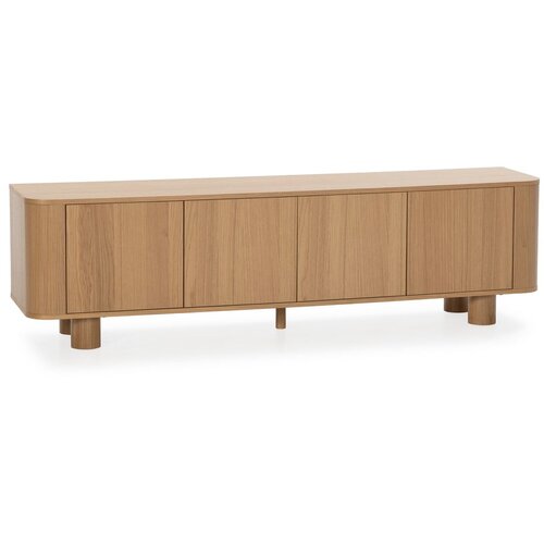 MOME TV komoda u dekoru hrasta u prirodnoj boji 180x50,5x40 cm Padoc &amp;ndash; Slike