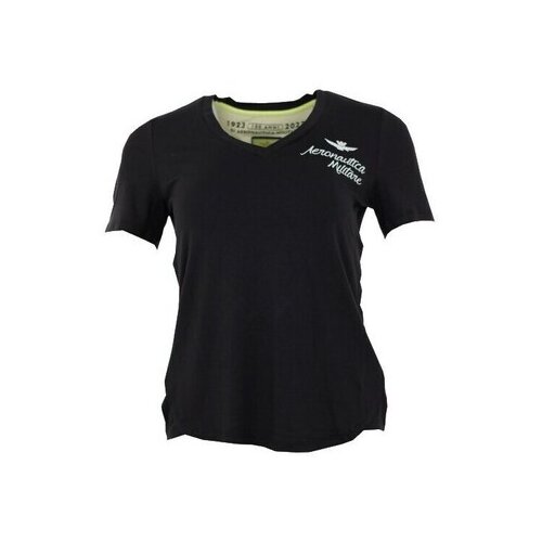 Aeronautica Militare Majice s kratkimi rokavi TS2109DJ60157485 Črna Cene