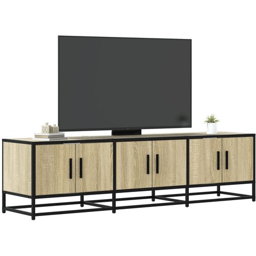 TV ormarić Sonoma hrast 150x35x41 cm Konstruirano drvo i metal Cijene