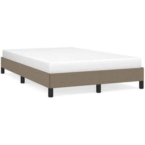 VidaXL Posteljni okvir taupe 120x190 cm tkanina Slike