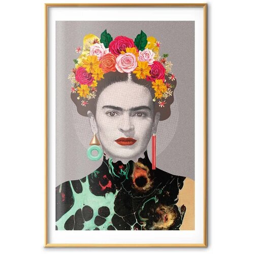  Plakat - Majestic Frida 29.7x42 Zlatni okvir s margom Slike