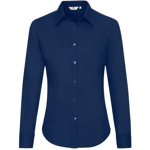 Fruit Of The Loom Navy blue classic lady-fit shirt Oxford