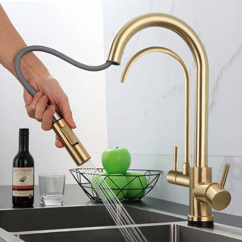 Rea kuhinjski me&amp;scaron;alnik eco fresh brush gold Slike